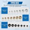 42Pcs Thread Chaser Set Rethread Repair Tool UNC UNF Metric Thread Restorer Kit