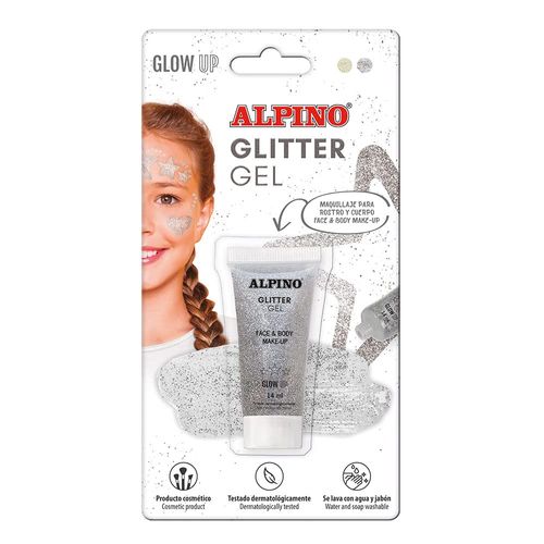 Metallic Glitter Gel Alpino Fiesta Pink Format Unicolour Pack of 6 Metallic Glitter Gel with Pink Base Liquid Purple Liquid Purple