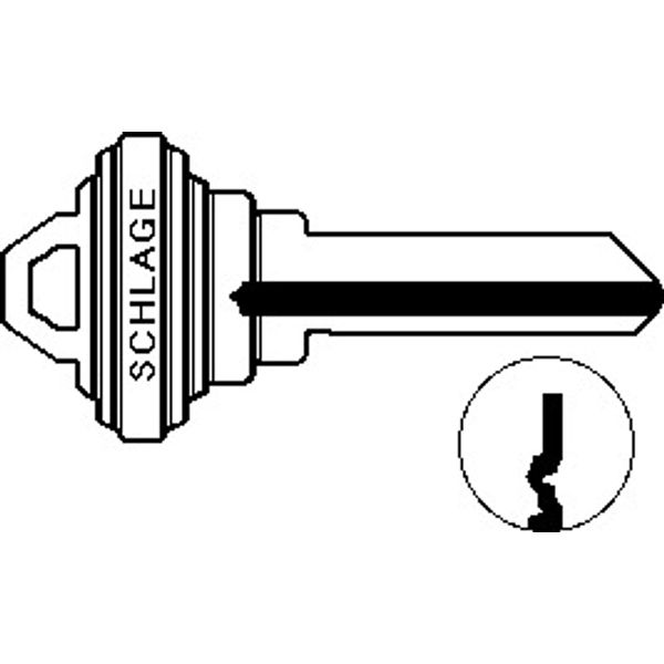 Schlage Commercial 35-101 CE 6-Pin Standard Key Blank CE Keyway