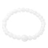 Nakago Precious Stone Bracelet White Onyx 7mm E-118