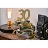 Gold Glitter Number 60th Birthday with Stand