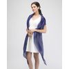 Basic Sense Sheer Shimmer Iridescent Shawl Wrap (100 x 21.5), Navy Blue
