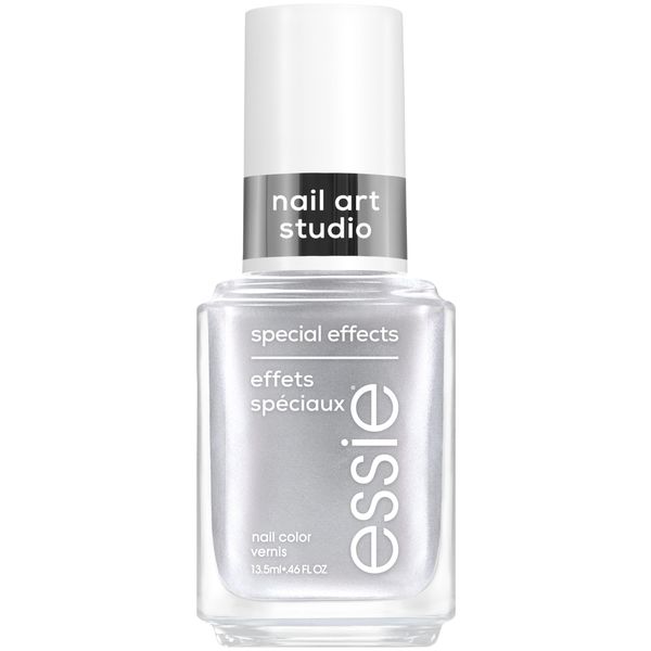 essie Nail Art Studio Special Effects Nail Polish, Chrome, Vegan, Silver Nail Polish, Cosmic Chrome, 0.46 Fl Oz