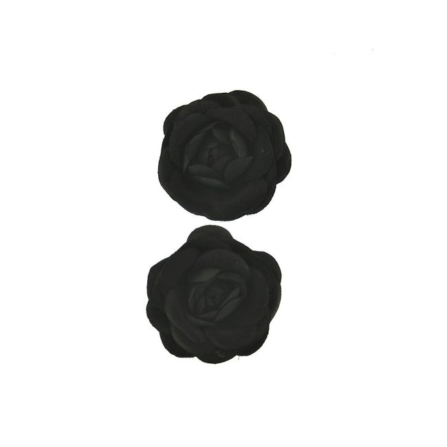 Zac's Alter Ego Pair of Rose Flowers on Concord Clip