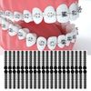 Rubber Bands for Braces, 1040 Pcs Black Orthodontic Ligature Ties O-Rings Elastic Braces Rubber Bands