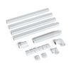 16ft PVC Decorative Line Set Cover Kit 3” wide for Mini Split and Central AC