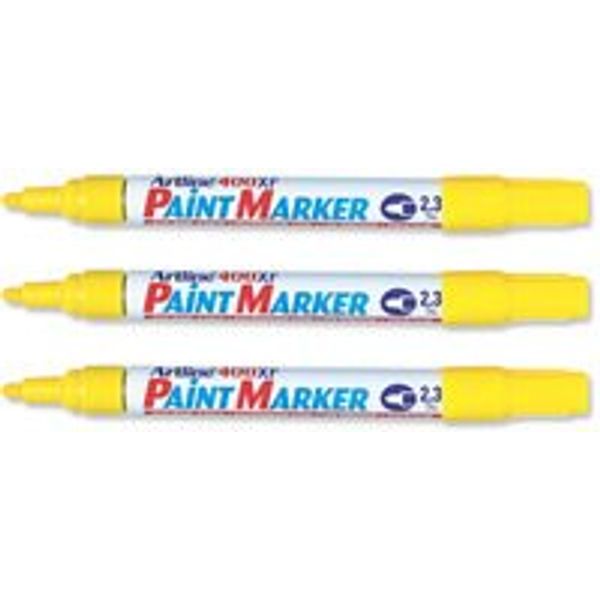 Artline 400 Paint Marker Medium Yellow