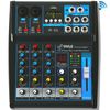 Pyle 4Ch Studio/DJ Controller Audio Mixer Console System w/USB & XLR PMXU43BT