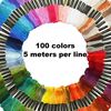 LABUYI 100 Colours Embroidery Thread Set, 5 m, Polyester