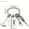Dad Handyman DIY Hammer Screwdriver Wrench Keyring Keychain