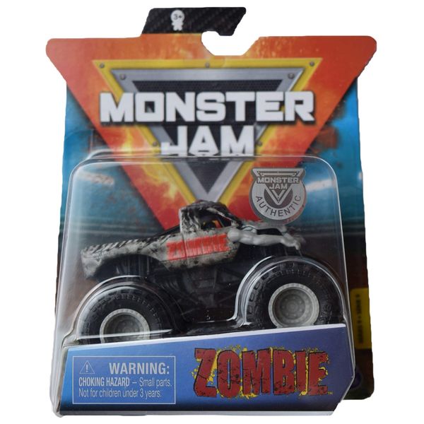 Monster Jam 2020 Spin Master 1:64 Diecast Monster Truck with Wristband: Zombie Gray