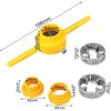 CENPEK 6PCS Tap Wrench Nesting Thread Making Tool Pipe Thread Pipe Tool PVC Thread Making Tools Round Pipe Die Set Pipe Threader