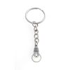 FizzyButton Gifts Light Bulb Charm Keyring Key Ring with Silver Tone Keychain