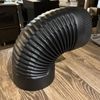 6” corrugated black stove pipe fixed 90degree elbow