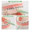 500 Count Orthodontic Flossers for Braces with Floss Dispenser, Braces Flossers for Adults & Kids, Floss Picks for Braces Fits Under Arch Wire, No Break & No Shred Floss, 100 Count Bag (Pack of 5)