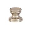 B&P Lamp® Cup Shaped Design, Base Only Finial, Nickel Finish