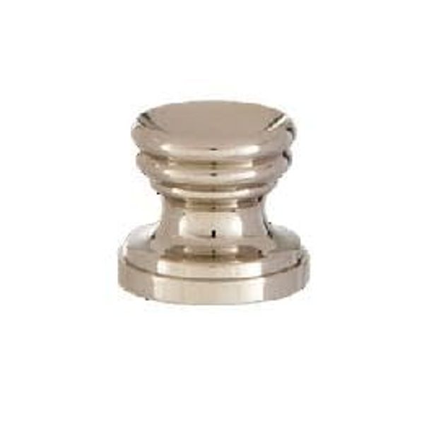 B&P Lamp® Cup Shaped Design, Base Only Finial, Nickel Finish