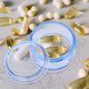 Healifty 7 Day Stackable Pill Box Weekly Medicine Organiser Dispenser Case Medication Tablet Container Blue