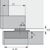Hettich 6878464096 Special Hinge Optimize Plus 4 FM, Multicolor