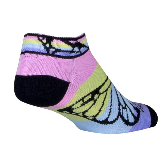 SockGuy Women's 1in Monarch Cycling/Running Socks (Monarch - S/M)