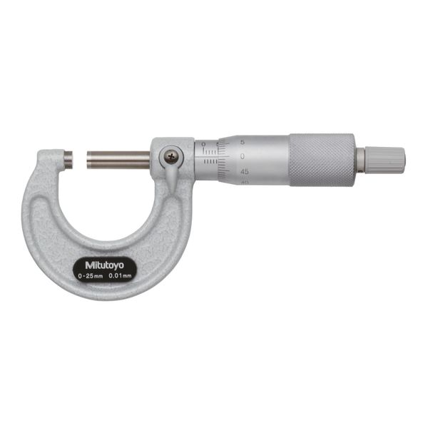 Mitutoyo MIT103-137 Micrometer, 0mm-25mm Range, Pink