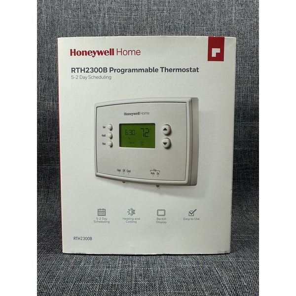 Honeywell Home 5-2 Day Scheduling Programmable Thermostat RTH2300B New, Open Box