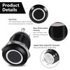 Keenso LED Button Switch, Car 12V 2A 12mm LED Light Momentary Push Button Switch On/Off Latch Button Switch (White) car switch