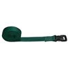 Benristraps 25mm Webbing Strap with Quick-Release Buckle (emerald green, 3 metres)