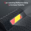 2 Pack Garage Car Parking Mat w/2 Mounting Method Reflective Strip Stopper Black