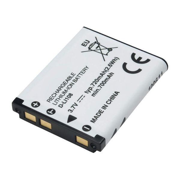 Amsahr Digital Replacement Camera and Camcorder Battery for Pentax D-Li108, D-Li63, Optio: L36