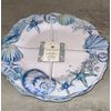 WIND & WATER Coastal Collection Set 4 Seashells/Starfish Melamine 11" Plates NWT