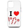 iPhone 14 Pro I Love Peppermint Candy Cane Christmas Peppermint Candy Case