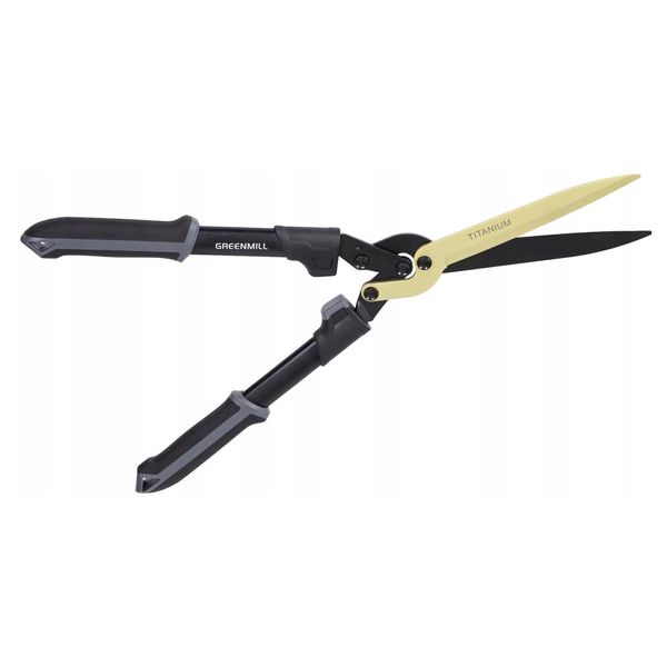 Gardens Titanium Hedge Shears, Lightweight Razor Sharp Cut, Anti-Slip Handles, Rust Resistant Blades