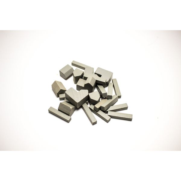 YorksGamePieces Grey Wood Replacement Player Pieces