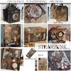 ITD Collection Steampunk Rice Paper RP023 29.7 x 21 cm
