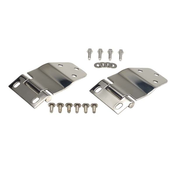 Kentrol 30421 Polished Silver Liftgate Hinge Pair 77-86 CJ7