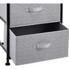 Fabric 4-Drawer Storage Organizer Unit for Closet, Black