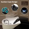 Shampoo Bowl Neck Cushion, AISEELY Neck Rest for Shampoo Bowl, Shampoo Neck Rest for Sink, Portable Shampoo Bowl Neck Rest for Salon Spa, Silicone Neck Rest Cushion with Curved Suction Cup