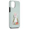iPhone 13 Cute Easter Bunny Rabbit Easter Egg Hunt スマホケース