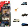 Matchbox Jurassic World Basic Car, Pack of 5, for Ages 3+