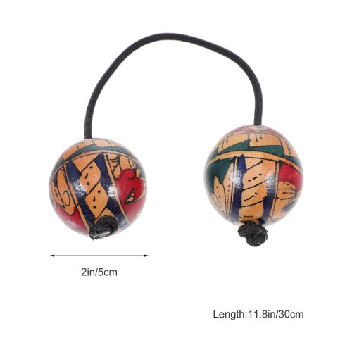 HEALLILY Handprint Authentic Aslatua Rhythm African Double Shaker Single Hand Percussion Instruments for Lovers Beginners