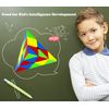 Roxenda Pyramid Speed Cube, 3x3x3 Qiming Pyramid Speed Cube Triangle Cube Puzzle Magic Cube (Stickerless)