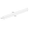42 - 72 in. Spring Tension Shower Curtain Rod, White, Adjustable