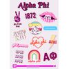 Alpha Phi - Sticker Sheet - Girl Power