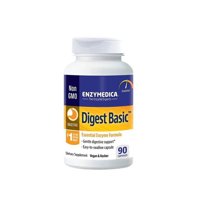 Enzymedica Digest Basic 90 Capsules, Gentle Digestive Support, Vegan, Kosher