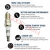 OEM 2 Professional Ignition Coil & 8 Spark Plug & 8 Wire set for Ford FD487