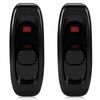 4 Pcs Inline Switch Low Profile Torpedo Switch AC 250V 10A for Bedside Lamp Desk Table Light Electrical Cord (Black)