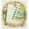 Dimensions Garden Verse Embroidery Starter Kit for Beginners, 6" Diameter, Multicolor 5 Piece