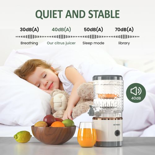 Electric Citrus Juicer, Rechargeable Portable Cordless Juicer with with USB Cable and Cleaning Brus, One-Touch Button, Juice Squeezer for Oranges, Lemons, and Limes, White