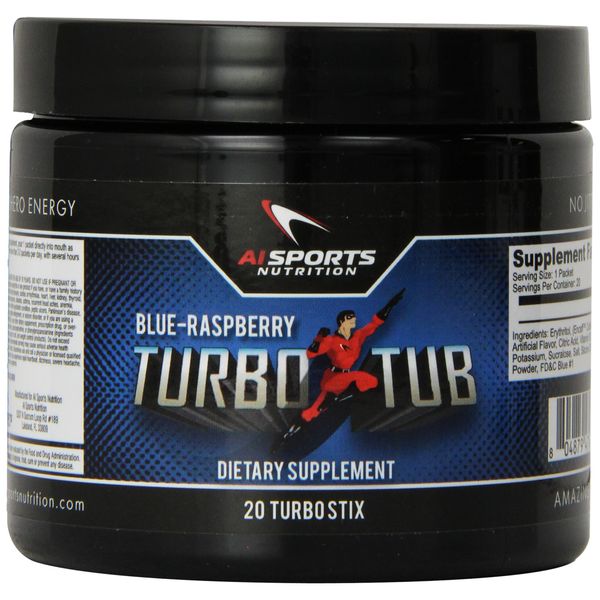 Anabolic Innovations Supplement Turbo Tub, Blue Raspberry, 20 Count